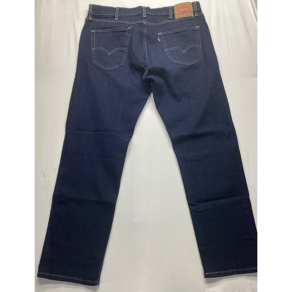 Levis 505 Regular Fit Mens Dark Indigo Blue Straight Leg Jeans 38x32 New NWT - Picture 5 of 6